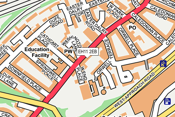 EH11 2EB map - OS OpenMap – Local (Ordnance Survey) EH11 2EB map - OS OpenMap – Local (Ordnance Survey)