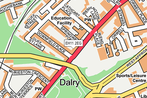 EH11 2EG map - OS OpenMap – Local (Ordnance Survey) EH11 2EG map - OS OpenMap – Local (Ordnance Survey)