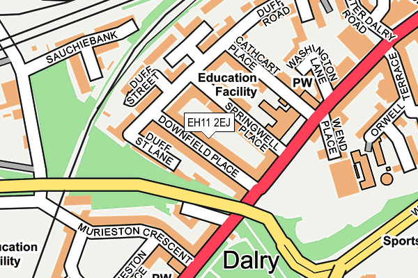EH11 2EJ map - OS OpenMap – Local (Ordnance Survey) EH11 2EJ map - OS OpenMap – Local (Ordnance Survey)