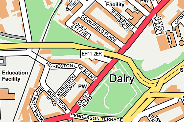 EH11 2ER map - OS OpenMap – Local (Ordnance Survey) EH11 2ER map - OS OpenMap – Local (Ordnance Survey)