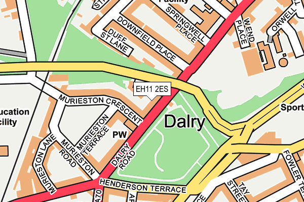 EH11 2ES map - OS OpenMap – Local (Ordnance Survey) EH11 2ES map - OS OpenMap – Local (Ordnance Survey)
