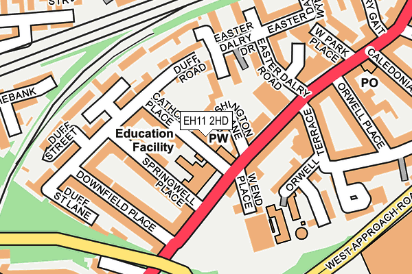 EH11 2HD map - OS OpenMap – Local (Ordnance Survey) EH11 2HD map - OS OpenMap – Local (Ordnance Survey)