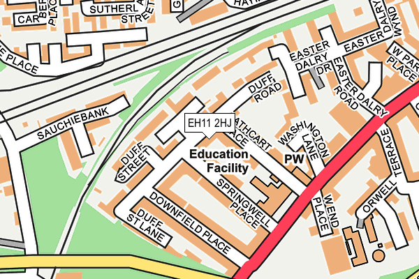 EH11 2HJ map - OS OpenMap – Local (Ordnance Survey) EH11 2HJ map - OS OpenMap – Local (Ordnance Survey)