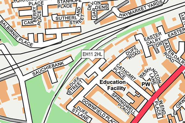EH11 2HL map - OS OpenMap – Local (Ordnance Survey) EH11 2HL map - OS OpenMap – Local (Ordnance Survey)