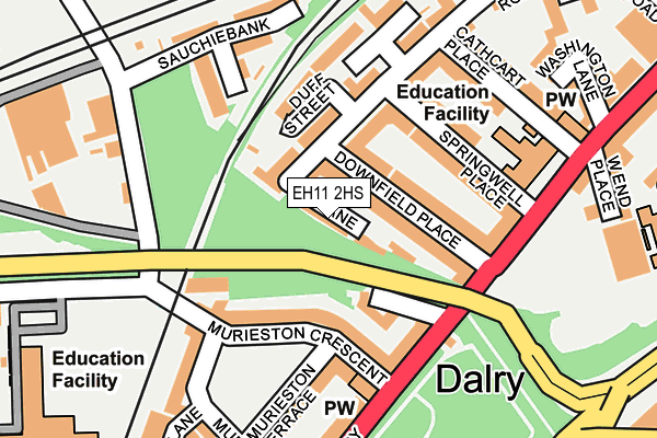 EH11 2HS map - OS OpenMap – Local (Ordnance Survey) EH11 2HS map - OS OpenMap – Local (Ordnance Survey)