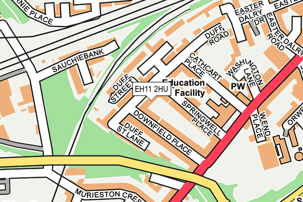EH11 2HU map - OS OpenMap – Local (Ordnance Survey) EH11 2HU map - OS OpenMap – Local (Ordnance Survey)