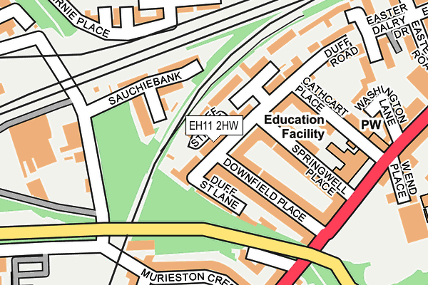EH11 2HW map - OS OpenMap – Local (Ordnance Survey) EH11 2HW map - OS OpenMap – Local (Ordnance Survey)