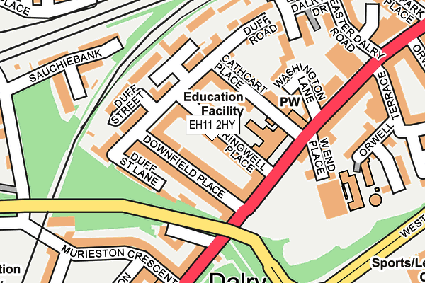 EH11 2HY map - OS OpenMap – Local (Ordnance Survey) EH11 2HY map - OS OpenMap – Local (Ordnance Survey)