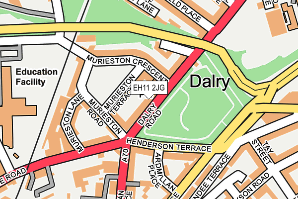 EH11 2JG map - OS OpenMap – Local (Ordnance Survey) EH11 2JG map - OS OpenMap – Local (Ordnance Survey)