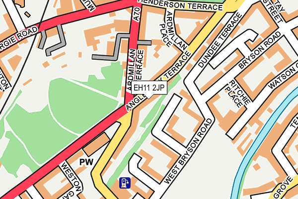 EH11 2JP map - OS OpenMap – Local (Ordnance Survey) EH11 2JP map - OS OpenMap – Local (Ordnance Survey)