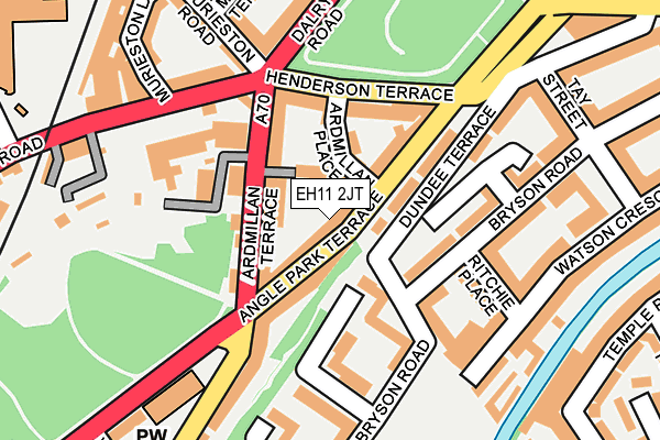 EH11 2JT map - OS OpenMap – Local (Ordnance Survey) EH11 2JT map - OS OpenMap – Local (Ordnance Survey)