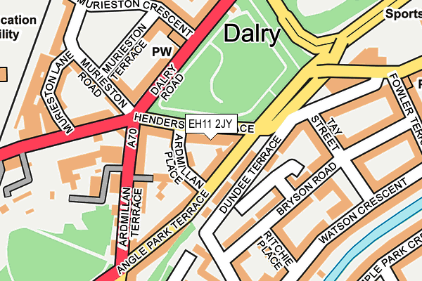 EH11 2JY map - OS OpenMap – Local (Ordnance Survey) EH11 2JY map - OS OpenMap – Local (Ordnance Survey)