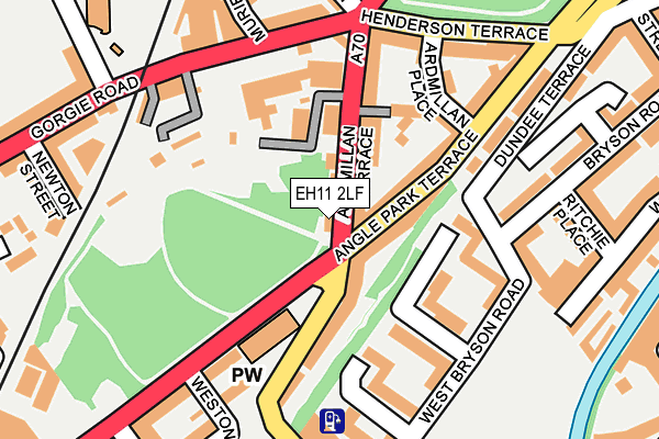 EH11 2LF map - OS OpenMap – Local (Ordnance Survey) EH11 2LF map - OS OpenMap – Local (Ordnance Survey)