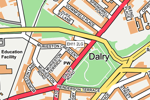 EH11 2LG map - OS OpenMap – Local (Ordnance Survey) EH11 2LG map - OS OpenMap – Local (Ordnance Survey)