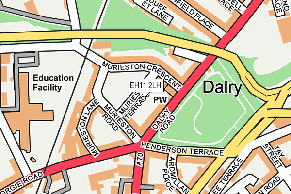 EH11 2LH map - OS OpenMap – Local (Ordnance Survey) EH11 2LH map - OS OpenMap – Local (Ordnance Survey)