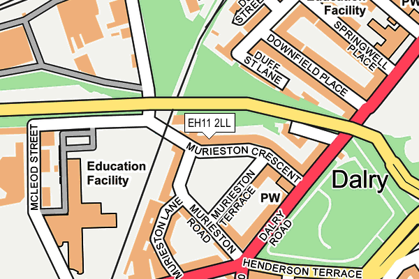 EH11 2LL map - OS OpenMap – Local (Ordnance Survey) EH11 2LL map - OS OpenMap – Local (Ordnance Survey)