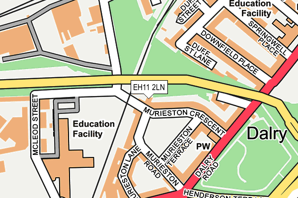 EH11 2LN map - OS OpenMap – Local (Ordnance Survey) EH11 2LN map - OS OpenMap – Local (Ordnance Survey)