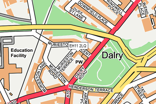 EH11 2LQ map - OS OpenMap – Local (Ordnance Survey) EH11 2LQ map - OS OpenMap – Local (Ordnance Survey)