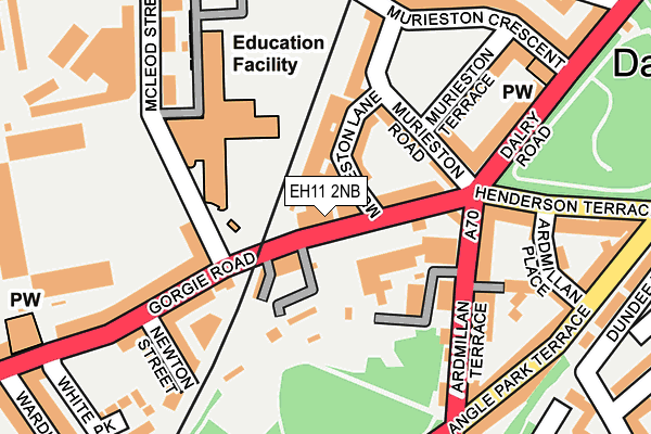 EH11 2NB map - OS OpenMap – Local (Ordnance Survey) EH11 2NB map - OS OpenMap – Local (Ordnance Survey)