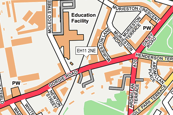 EH11 2NE map - OS OpenMap – Local (Ordnance Survey) EH11 2NE map - OS OpenMap – Local (Ordnance Survey)
