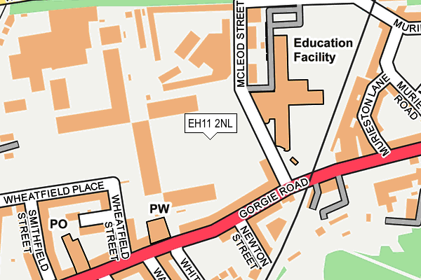 EH11 2NL map - OS OpenMap – Local (Ordnance Survey) EH11 2NL map - OS OpenMap – Local (Ordnance Survey)