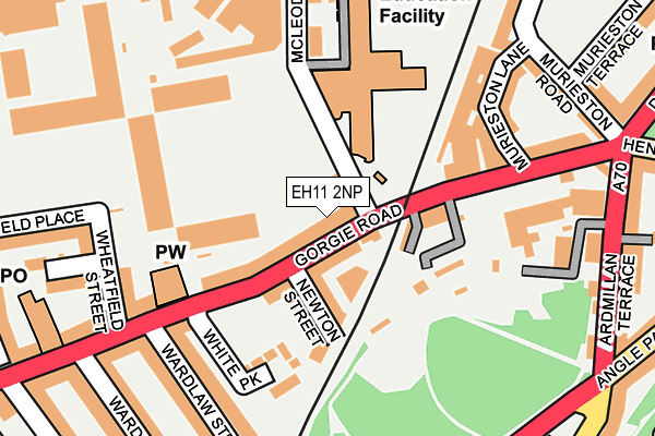 EH11 2NP map - OS OpenMap – Local (Ordnance Survey) EH11 2NP map - OS OpenMap – Local (Ordnance Survey)