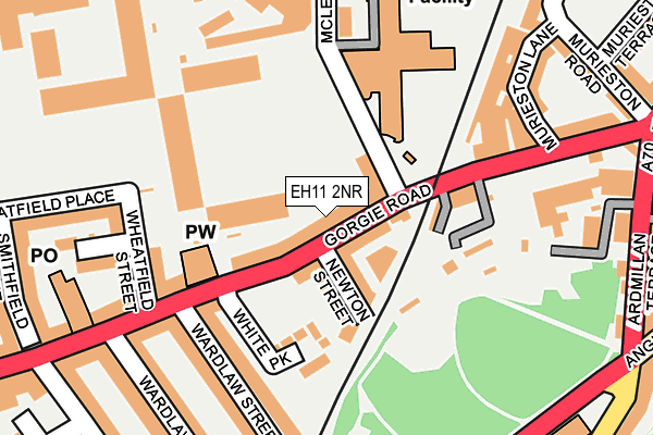 EH11 2NR map - OS OpenMap – Local (Ordnance Survey) EH11 2NR map - OS OpenMap – Local (Ordnance Survey)