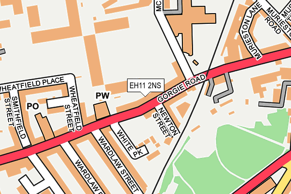 EH11 2NS map - OS OpenMap – Local (Ordnance Survey) EH11 2NS map - OS OpenMap – Local (Ordnance Survey)