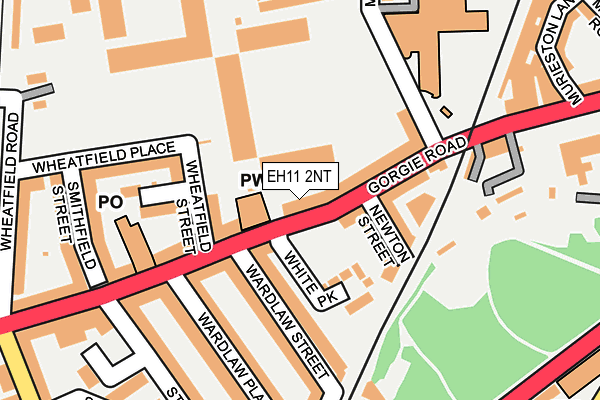 EH11 2NT map - OS OpenMap – Local (Ordnance Survey) EH11 2NT map - OS OpenMap – Local (Ordnance Survey)