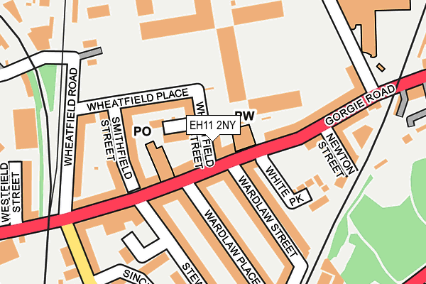 EH11 2NY map - OS OpenMap – Local (Ordnance Survey) EH11 2NY map - OS OpenMap – Local (Ordnance Survey)