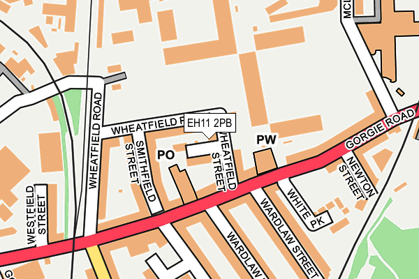 EH11 2PB map - OS OpenMap – Local (Ordnance Survey) EH11 2PB map - OS OpenMap – Local (Ordnance Survey)