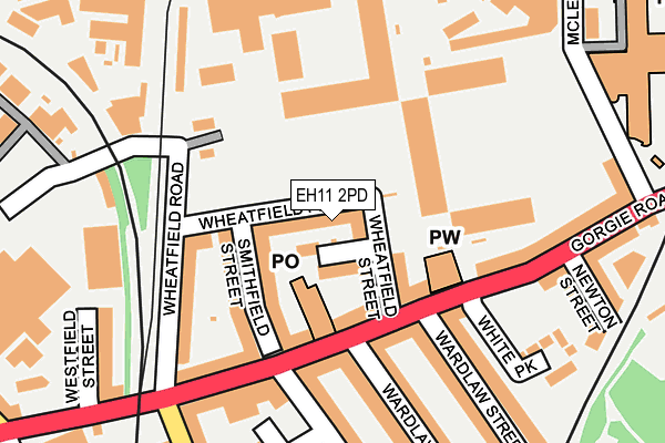EH11 2PD map - OS OpenMap – Local (Ordnance Survey) EH11 2PD map - OS OpenMap – Local (Ordnance Survey)