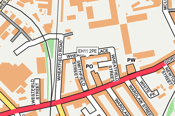 EH11 2PE map - OS OpenMap – Local (Ordnance Survey) EH11 2PE map - OS OpenMap – Local (Ordnance Survey)