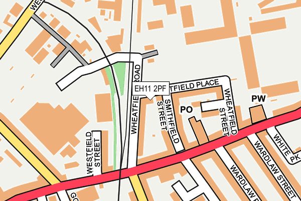 EH11 2PF map - OS OpenMap – Local (Ordnance Survey) EH11 2PF map - OS OpenMap – Local (Ordnance Survey)