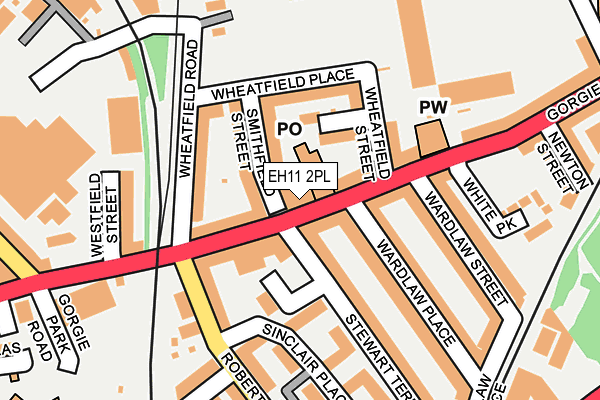 EH11 2PL map - OS OpenMap – Local (Ordnance Survey) EH11 2PL map - OS OpenMap – Local (Ordnance Survey)