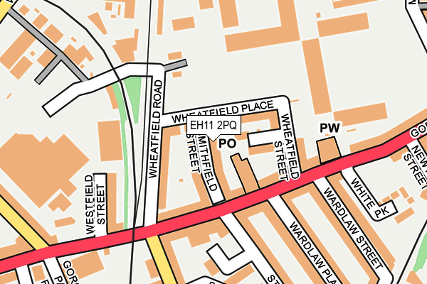 EH11 2PQ map - OS OpenMap – Local (Ordnance Survey) EH11 2PQ map - OS OpenMap – Local (Ordnance Survey)