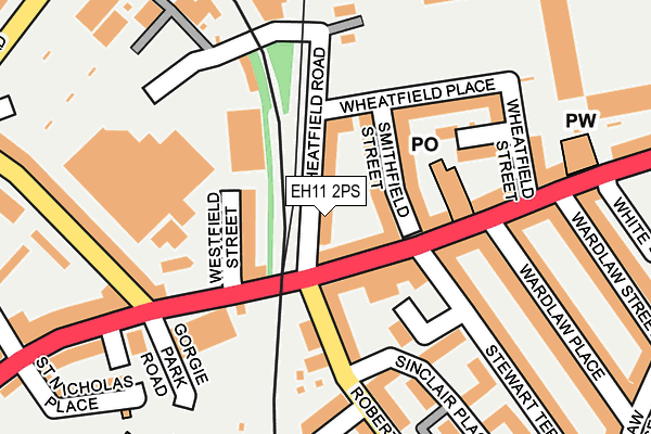 EH11 2PS map - OS OpenMap – Local (Ordnance Survey) EH11 2PS map - OS OpenMap – Local (Ordnance Survey)