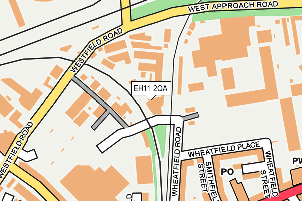 EH11 2QA map - OS OpenMap – Local (Ordnance Survey) EH11 2QA map - OS OpenMap – Local (Ordnance Survey)