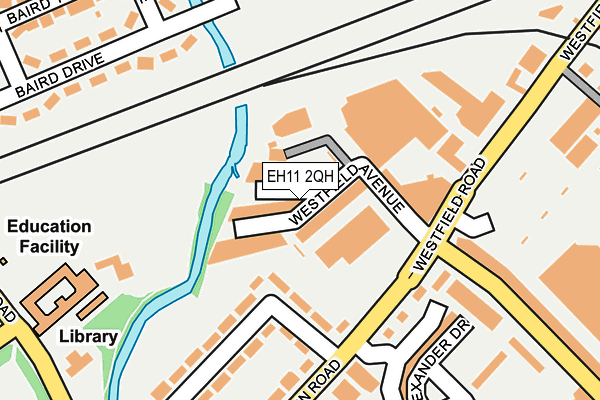 EH11 2QH map - OS OpenMap – Local (Ordnance Survey) EH11 2QH map - OS OpenMap – Local (Ordnance Survey)