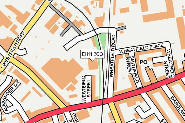 EH11 2QQ map - OS OpenMap – Local (Ordnance Survey) EH11 2QQ map - OS OpenMap – Local (Ordnance Survey)