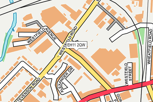 EH11 2QW map - OS OpenMap – Local (Ordnance Survey) EH11 2QW map - OS OpenMap – Local (Ordnance Survey)