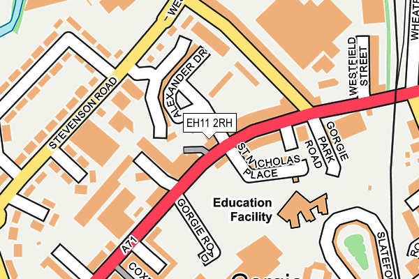 EH11 2RH map - OS OpenMap – Local (Ordnance Survey) EH11 2RH map - OS OpenMap – Local (Ordnance Survey)