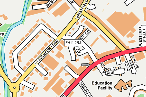 EH11 2RJ map - OS OpenMap – Local (Ordnance Survey) EH11 2RJ map - OS OpenMap – Local (Ordnance Survey)
