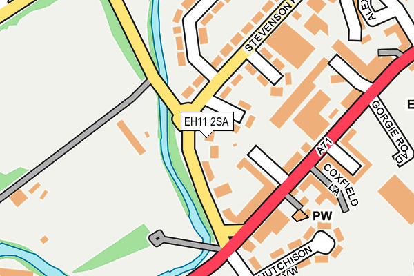 EH11 2SA map - OS OpenMap – Local (Ordnance Survey) EH11 2SA map - OS OpenMap – Local (Ordnance Survey)