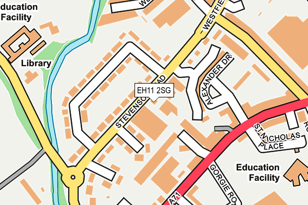 EH11 2SG map - OS OpenMap – Local (Ordnance Survey) EH11 2SG map - OS OpenMap – Local (Ordnance Survey)