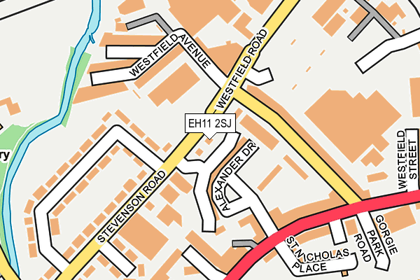 EH11 2SJ map - OS OpenMap – Local (Ordnance Survey) EH11 2SJ map - OS OpenMap – Local (Ordnance Survey)