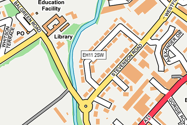 EH11 2SW map - OS OpenMap – Local (Ordnance Survey) EH11 2SW map - OS OpenMap – Local (Ordnance Survey)