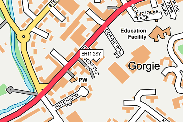 EH11 2SY map - OS OpenMap – Local (Ordnance Survey) EH11 2SY map - OS OpenMap – Local (Ordnance Survey)