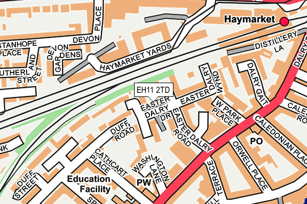 EH11 2TD map - OS OpenMap – Local (Ordnance Survey) EH11 2TD map - OS OpenMap – Local (Ordnance Survey)