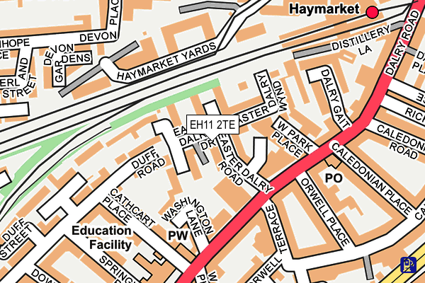 EH11 2TE map - OS OpenMap – Local (Ordnance Survey) EH11 2TE map - OS OpenMap – Local (Ordnance Survey)